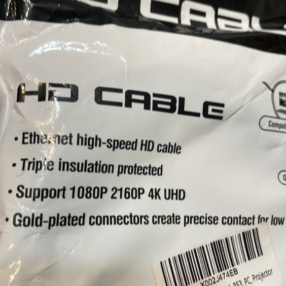 HD 4K  Ethernet high speed gold plate connectors Cable - Picture 5 of 6